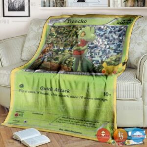 Pokemon Treecko Holo Blanket
