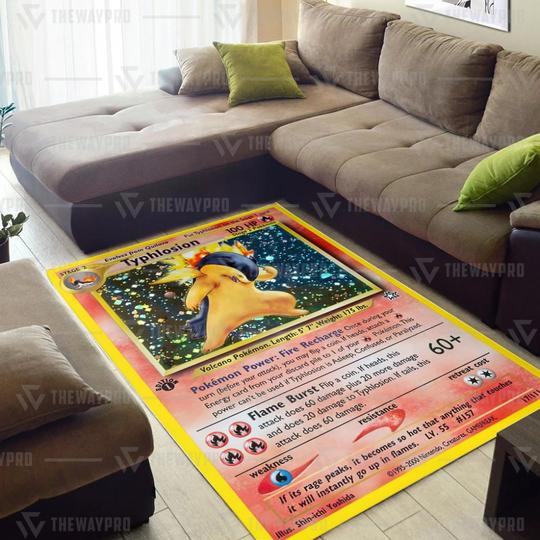 Pokemon Typhlosion Blanket Rug 2 Pokemon Typhlosion Blanket Rug 2