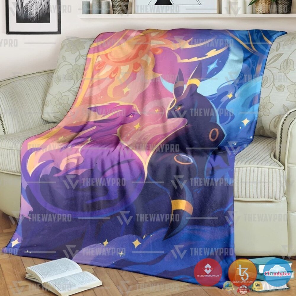 Pokemon Umbreon And Espeon Blanket Pokemon Umbreon And Espeon Blanket