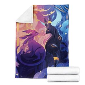 Pokemon Umbreon And Espeon Soft Blanket