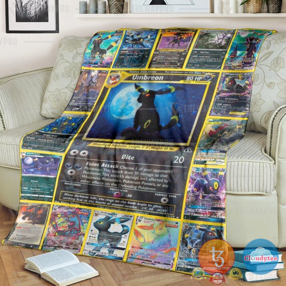 Pokemon Umbreon Cards Blanket Pokemon Umbreon Cards Blanket