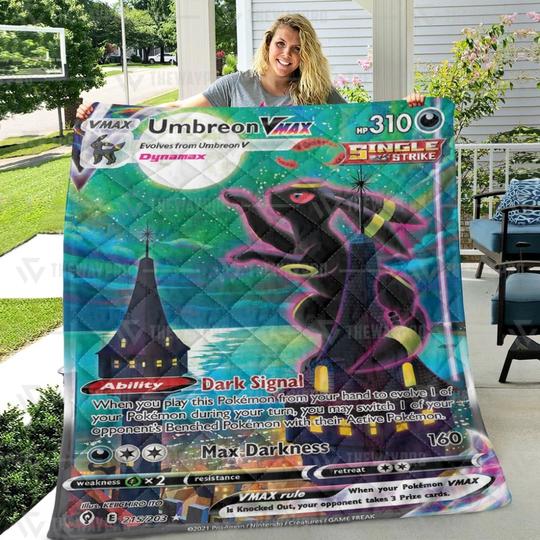 Pokemon Umbreon Vmax Evolving Skies Blanket Quilt Tumbler 2 Pokemon Umbreon Vmax Evolving Skies Blanket Quilt Tumbler 2