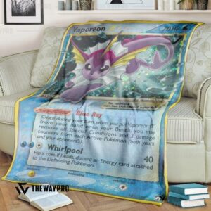 Pokemon Vaporeon Gold Star Bedding Set And Quilt Blanket