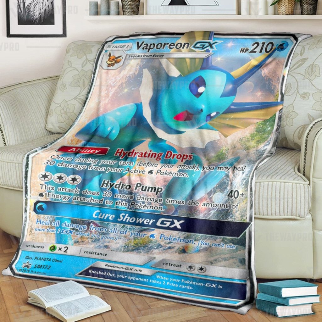 Pokemon Vaporeon Gx Sun And Moon Promos Blanket Pokemon Vaporeon Gx Sun And Moon Promos Blanket