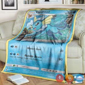 Pokemon Vaporeon Hidden Fate Blanket