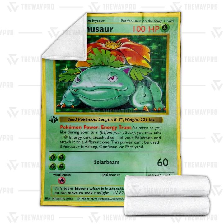 Pokemon Venusaur Blanket Pokemon Venusaur Blanket