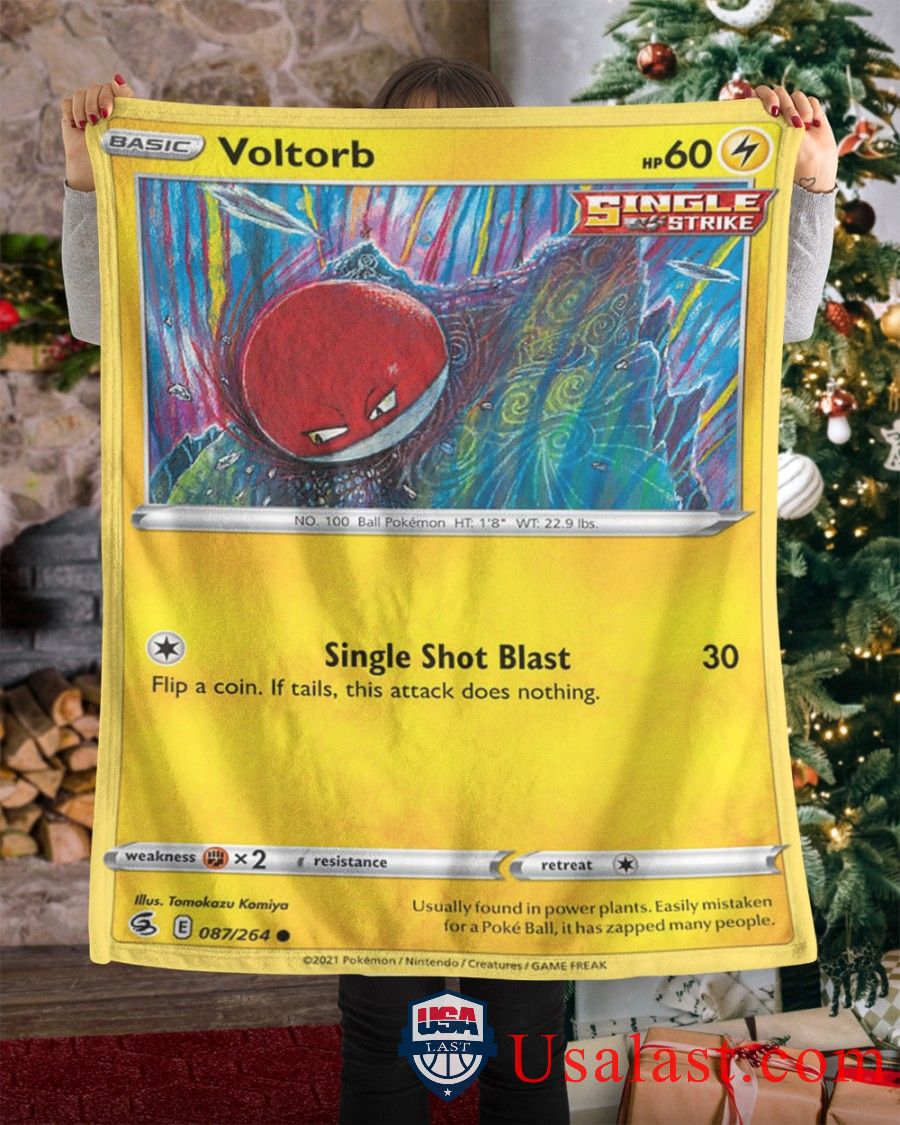 Pokemon Voltorb Single Strike Blanket Pokemon Voltorb Single Strike Blanket