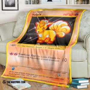 Pokemon Vulpix Base Set Soft Blanket