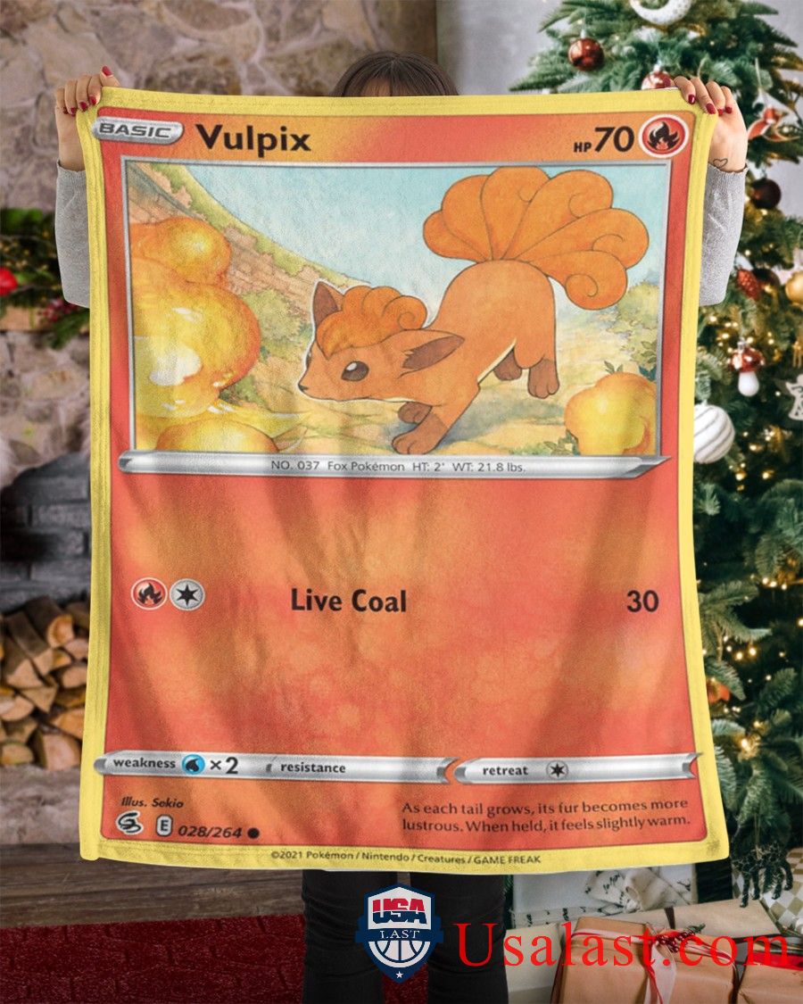 Pokemon Vulpix Live Coal Fusion Strike Blanket Pokemon Vulpix Live Coal Fusion Strike Blanket