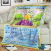 Pokemon Zanders Squirtle First Edition Soft Blanket
