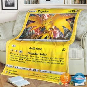 Pokemon Zapdos Vivid Voltage Blanket