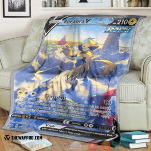 Pokemon Zeraora V Chilling Reign Soft Blanket