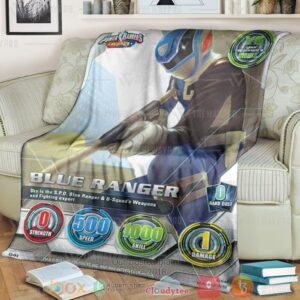 Power Ranger Spd Blue Ranger Custom Soft Blanket