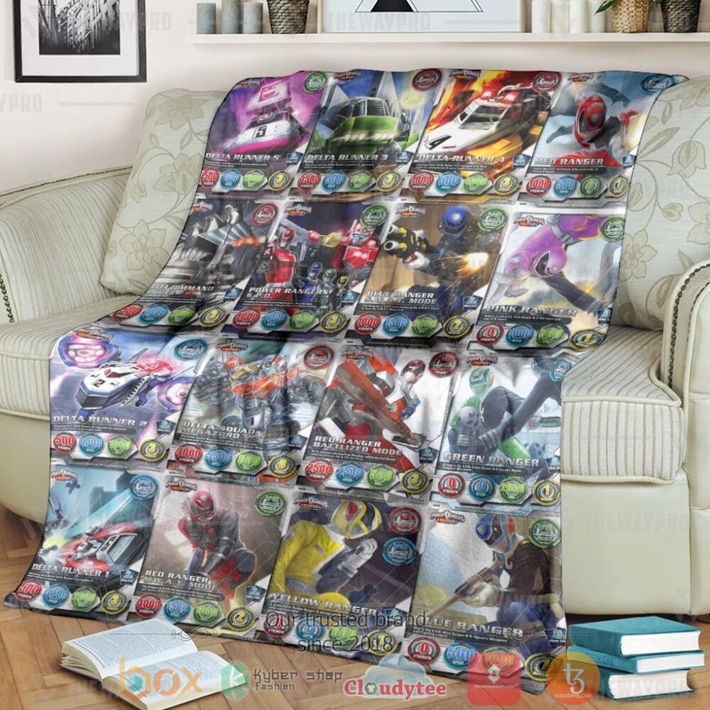 Power Ranger Spd Cards Custom Soft Blanket Power Ranger Spd Cards Custom Soft Blanket