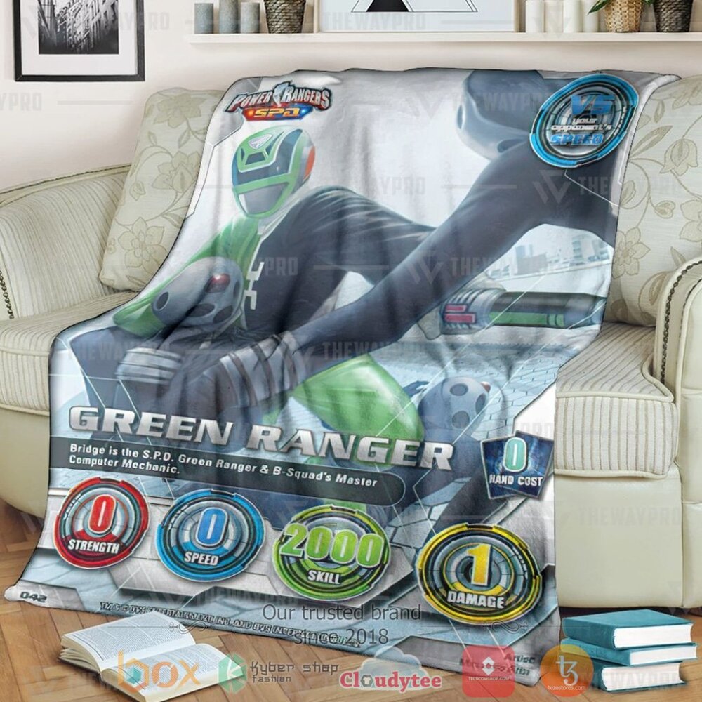 Power Ranger Spd Green Ranger Custom Soft Blanket Power Ranger Spd Green Ranger Custom Soft Blanket