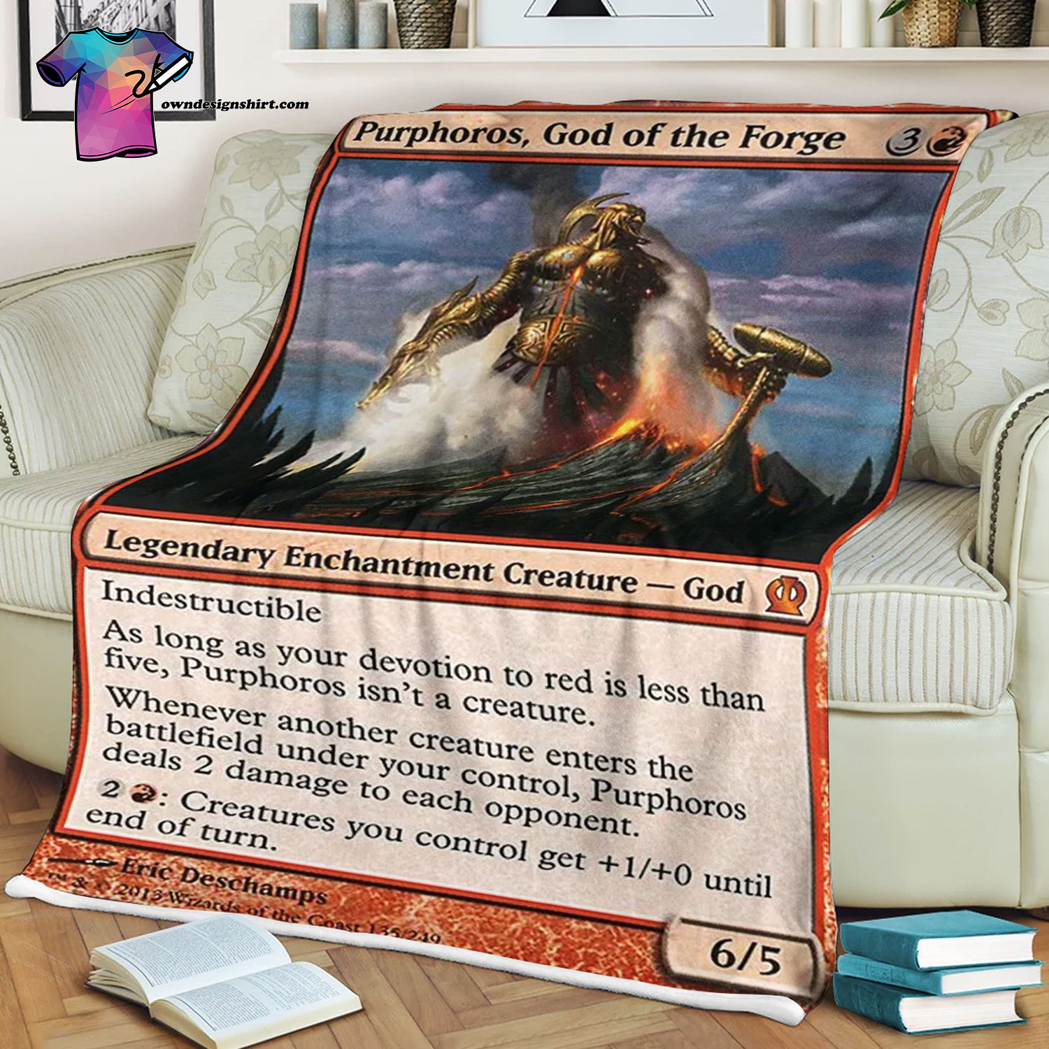 Purphoros God Of The Forge Game Magic The Gathering Blanket Purphoros God Of The Forge Game Magic The Gathering Blanket