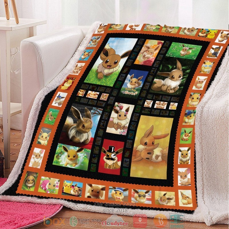 Quilted Eevee Throw Blanket Quilted Eevee Throw Blanket