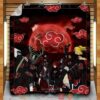 Red Cloud Naruto Quilt Blanket