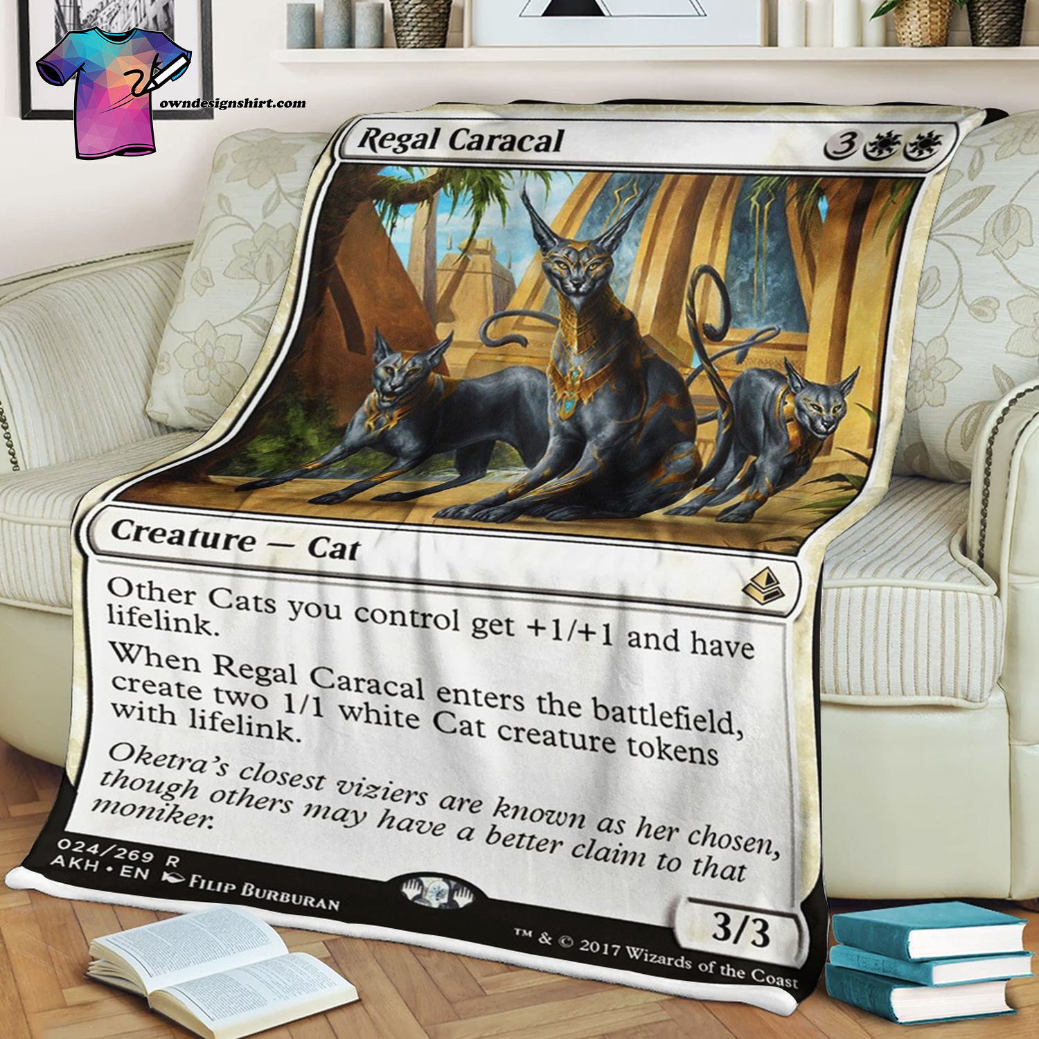 Regal Caracal Game Magic The Gathering Blanket Regal Caracal Game Magic The Gathering Blanket