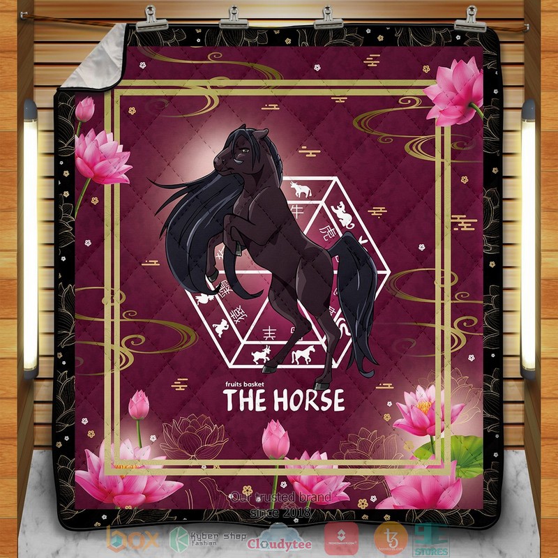 Rin The Horse Quilt Blanket Rin The Horse Quilt Blanket