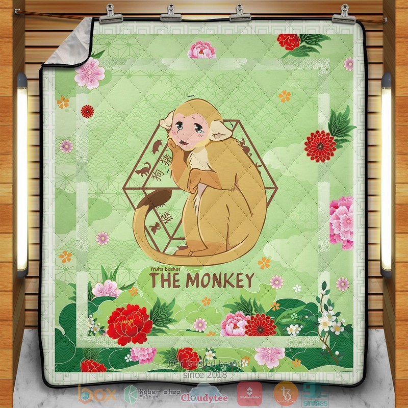 Ritsu The Monkey Quilt Blanket Ritsu The Monkey Quilt Blanket