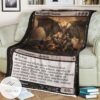 Roe 113 Hellcarver Demon Game Mtg Magic The Gathering Blanket