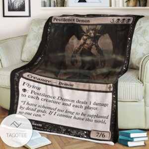 Roe 124 Pestilence Demon Game Mtg Magic The Gathering Blanket Tagotee