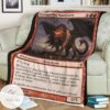 Roe 139 Conquering Manticore Game Mtg Magic The Gathering Blanket