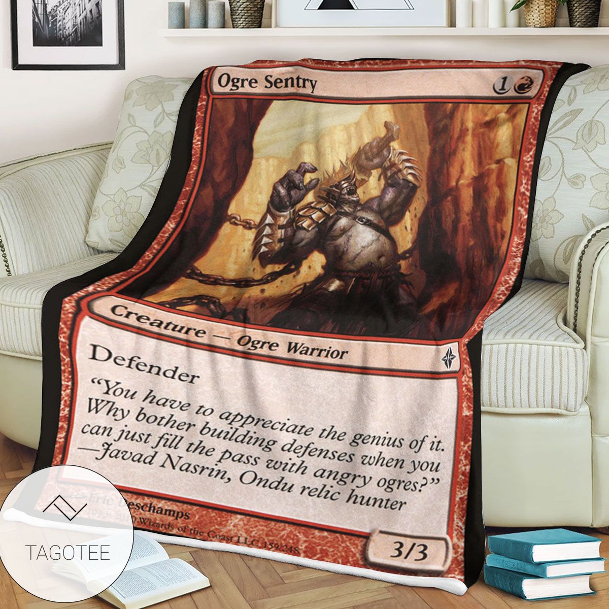 Roe 159 Ogre Sentry Game Mtg Magic The Gathering Blanket Roe 159 Ogre Sentry Game Mtg Magic The Gathering Blanket