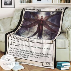 Roe 17 Deathless Angel Game Mtg Magic The Gathering Blanket Tagotee