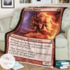 Roe 170 Valakut Fireboar Game Mtg Magic The Gathering Blanket
