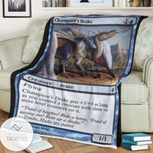 Roe 56 Champion S Drake Game Mtg Magic The Gathering Blanket Tagotee