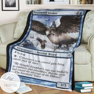 Roe 68 Frostwind Invoker Game Mtg Magic The Gathering Blanket