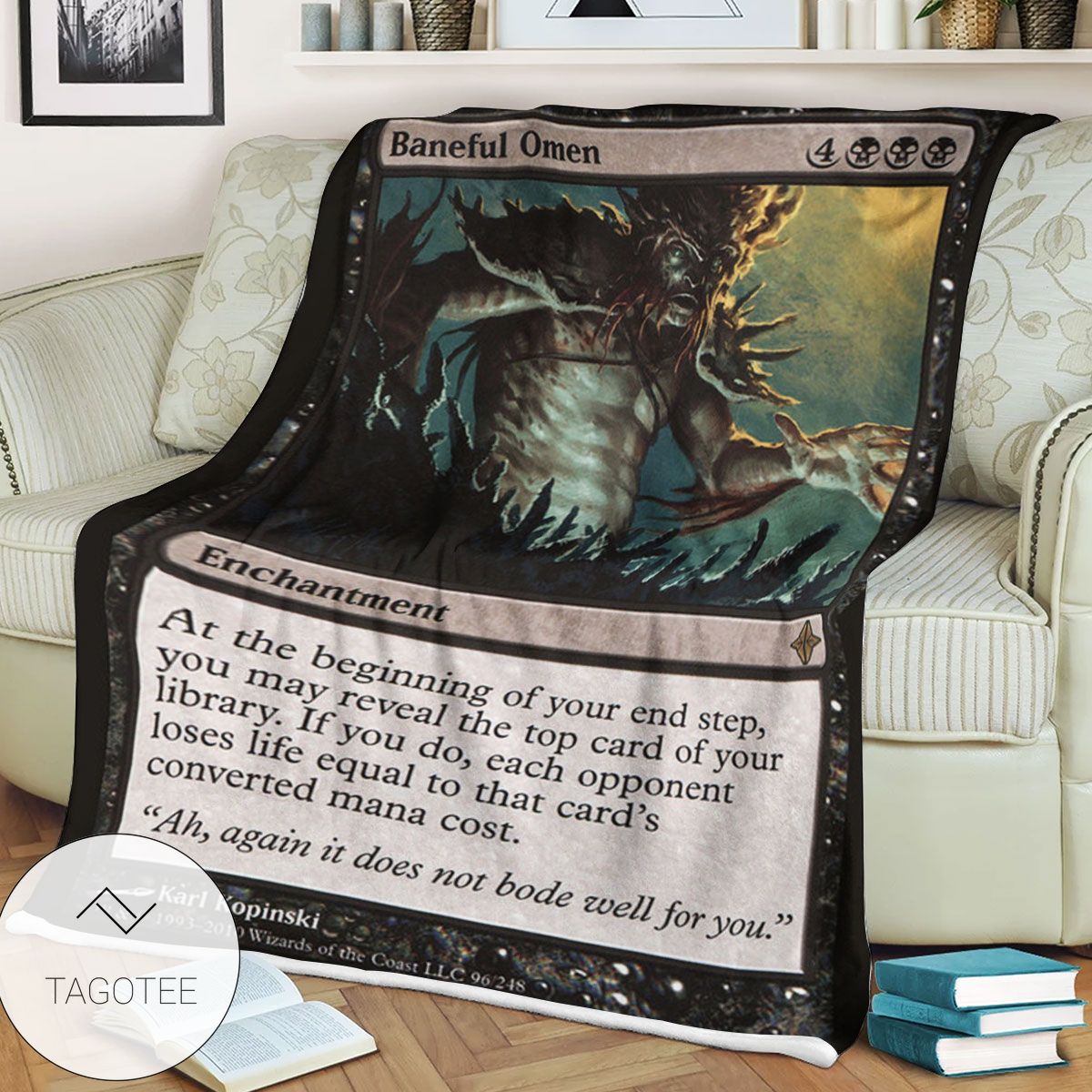 Roe 96 Baneful Omen Game Mtg Magic The Gathering Blanket Tagotee Roe 96 Baneful Omen Game Mtg Magic The Gathering Blanket Tagotee