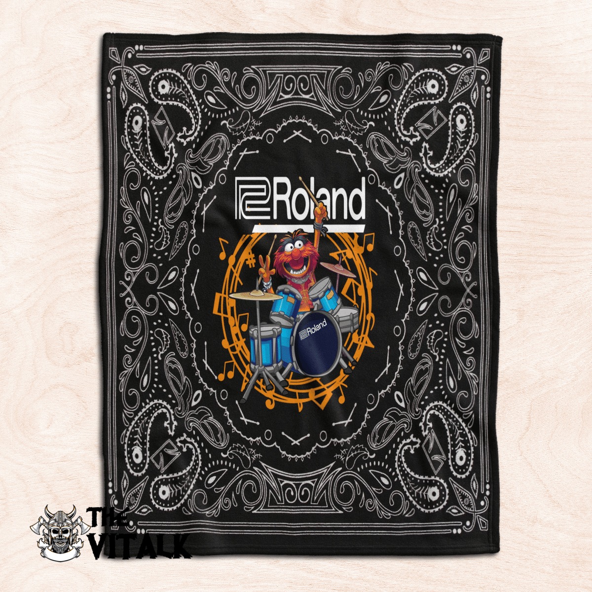 Roland Drums Animal The Muppet Fleece Blanket Roland Drums Animal The Muppet Fleece Blanket