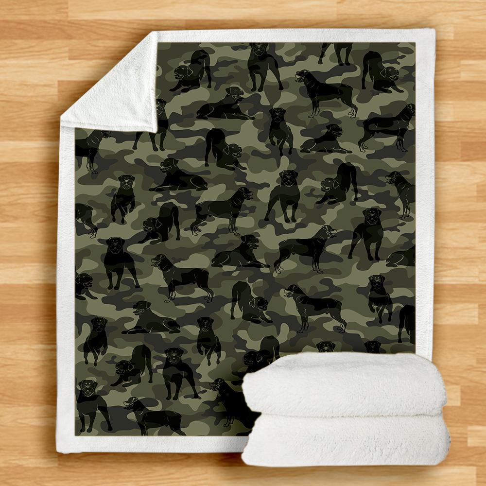 Rottweiler Camo Blanket Rottweiler Camo Blanket