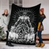 Satan Death Metal And Girl Blanket