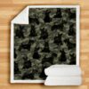 Scottish Terrier Camo Blanket