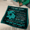 To My Mom Dolphin Loving Mother Blanket
