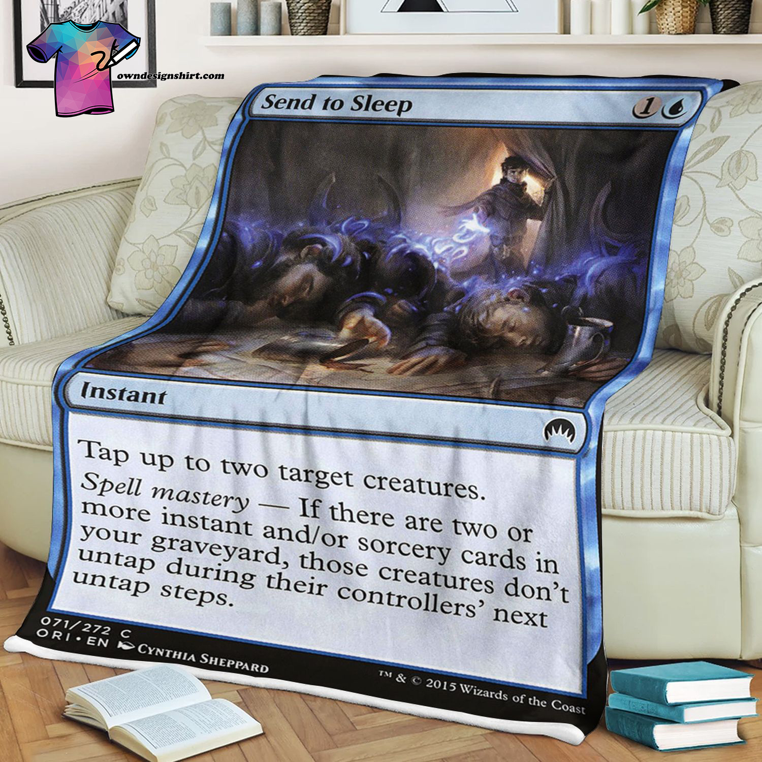 Send To Sleep Game Magic The Gathering Blanket Send To Sleep Game Magic The Gathering Blanket