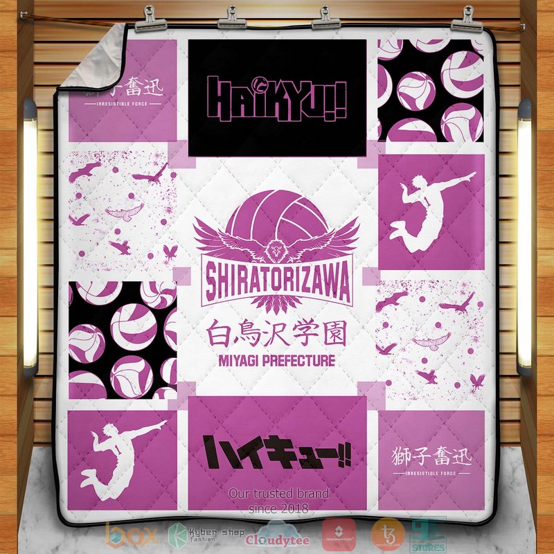 Shiratorizawa Cozy Quilt Blanket Shiratorizawa Cozy Quilt Blanket