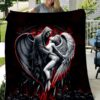 Skull Evil And Angel Blanket
