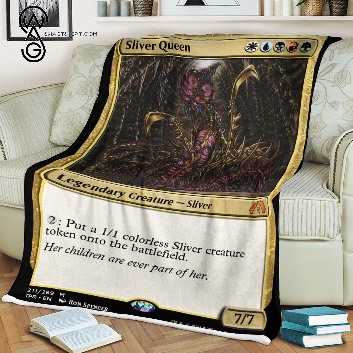 Sliver Queen Game Magic The Gathering Blanket Sliver Queen Game Magic The Gathering Blanket
