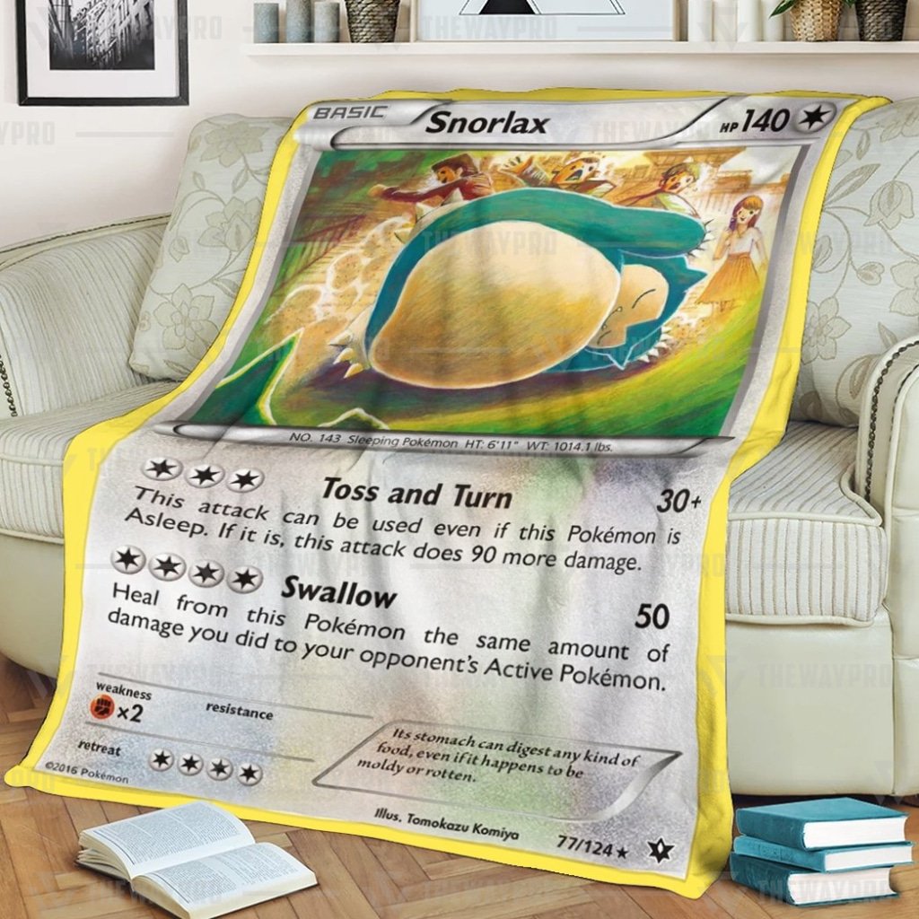 Snorlax Pokemon Blanket Snorlax Pokemon Blanket