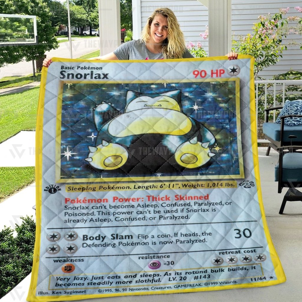 Snorlax Pokemon Quilt Blanket Snorlax Pokemon Quilt Blanket
