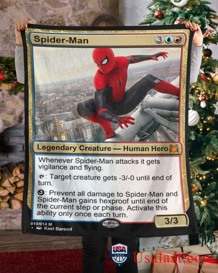 Spider Man Human Hero Fleece Blanket Spider Man Human Hero Fleece Blanket