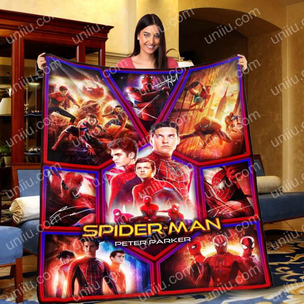 Spider Man Movie Peter Parker Fleece Blanket Spider Man Movie Peter Parker Fleece Blanket