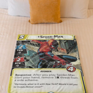 Spider Man Peter Parker Fleece Blanket
