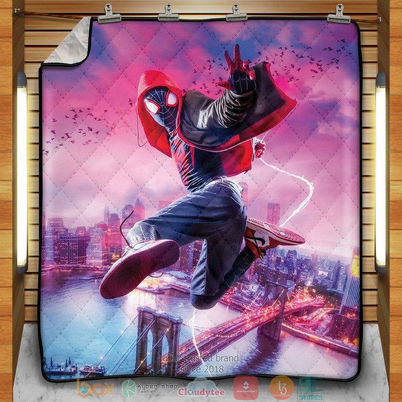 Spidey Miles Quilt Blanket Spidey Miles Quilt Blanket