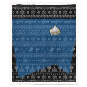 Star Trek The Next Generation 1987 Blue Blanket Limited Edition
